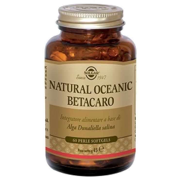 Natural Oceanic Betacaro Solgar 60 Perle Softgels
